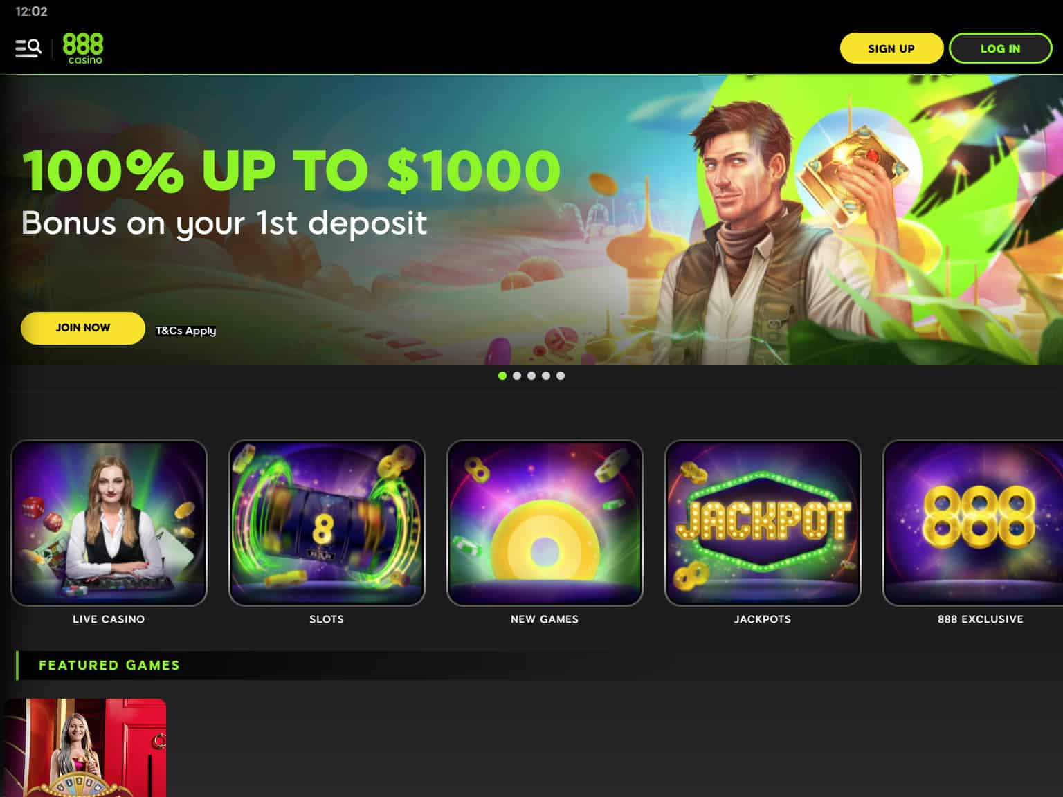 888 Casino — Arhiivi kuvatõmmis
