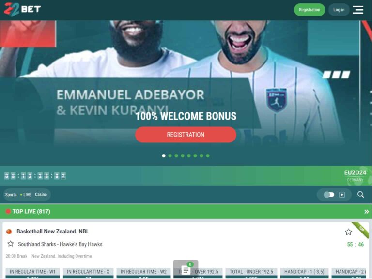 22Bet Spordiennustuse läbivaatamine – Boonus, sooduskood ja tasuta panused Eestis