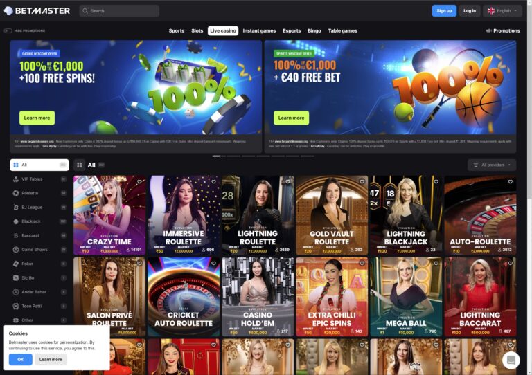 Betmaster Casino läbivaatamine – boonus, sooduskood ja tasuta keerutused Eestis